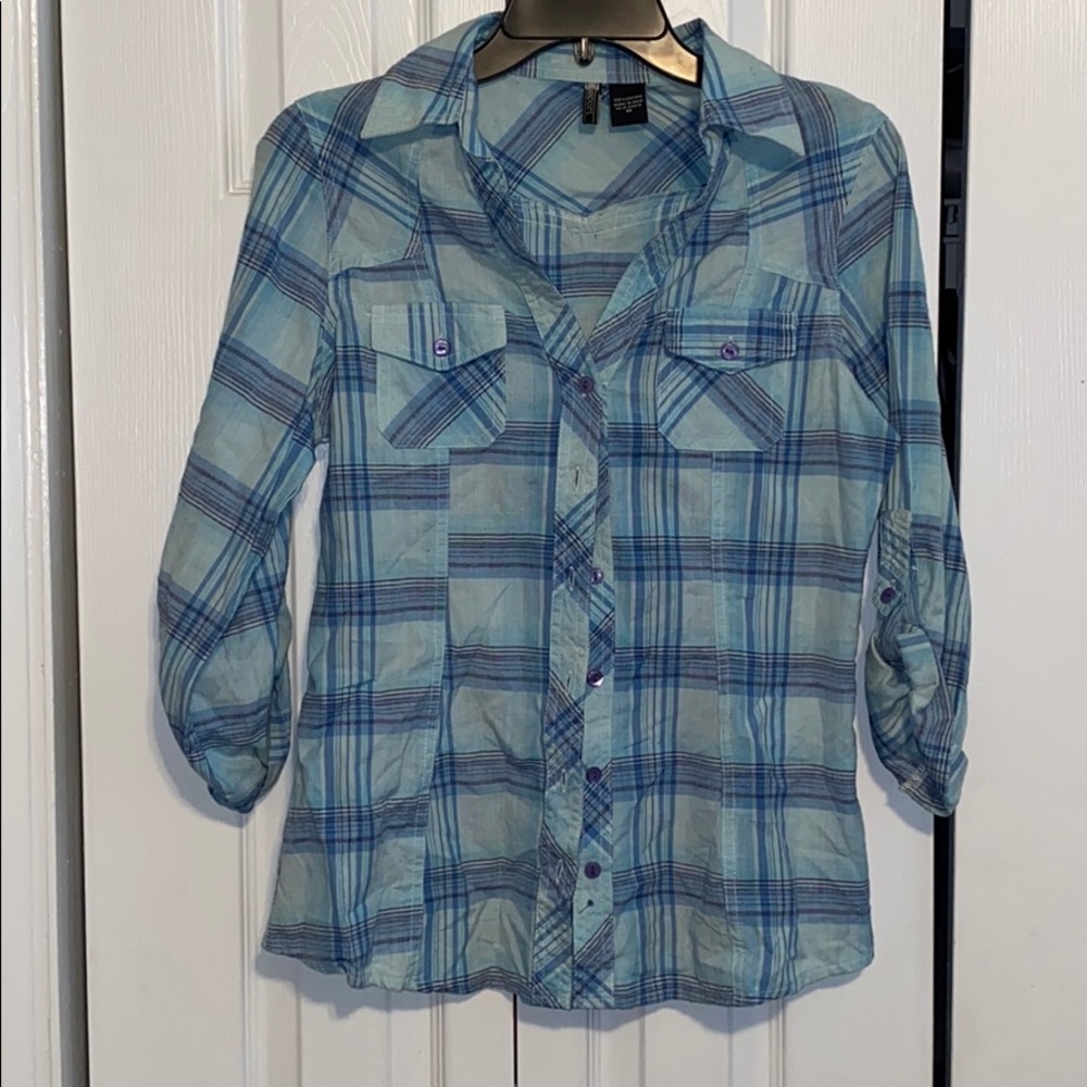 Plaid Button down